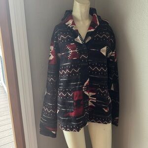 Lauren Ralph Lauren Aztec Southwestern Cardigan, size XL